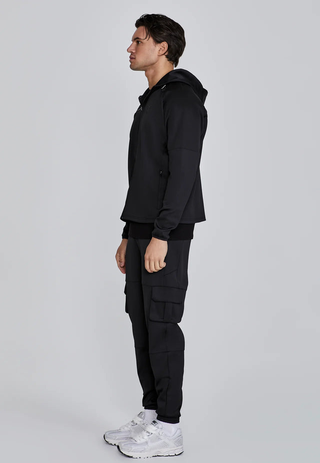SikSilk - Black Full Zip Hoodie
