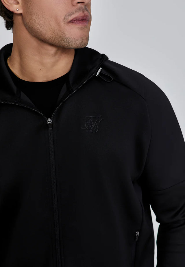 SikSilk - Black Full Zip Hoodie