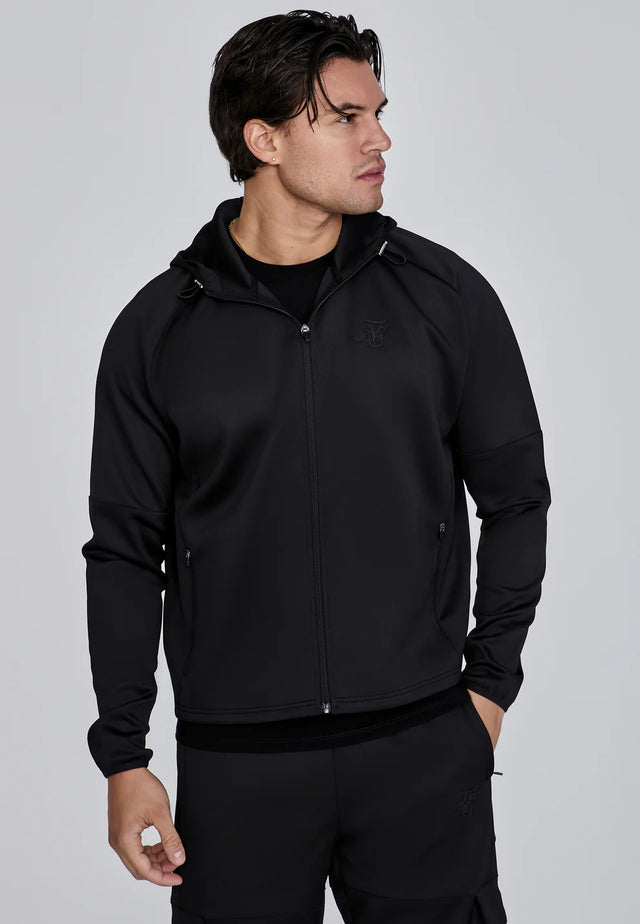 SikSilk - Black Full Zip Hoodie