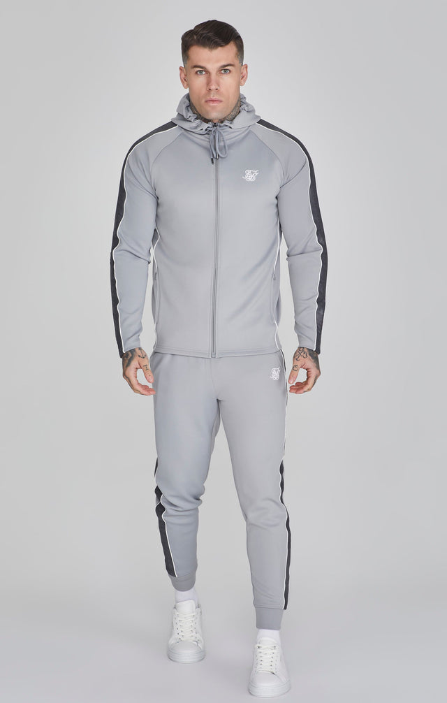 SikSilk - Grey Hoodie and Joggers Set