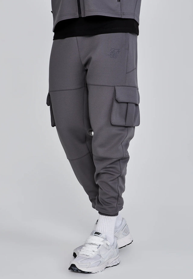 SikSilk - Grey Cargo Joggers