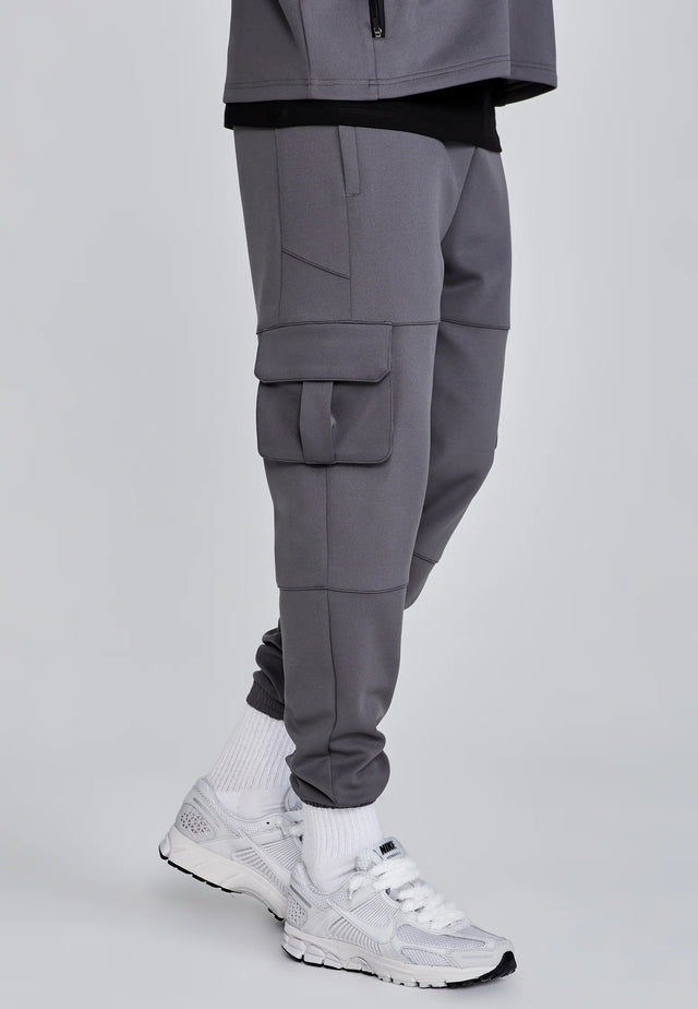 SikSilk - Grey Cargo Joggers
