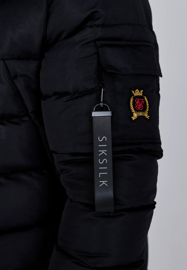 SikSilk - Black Parka