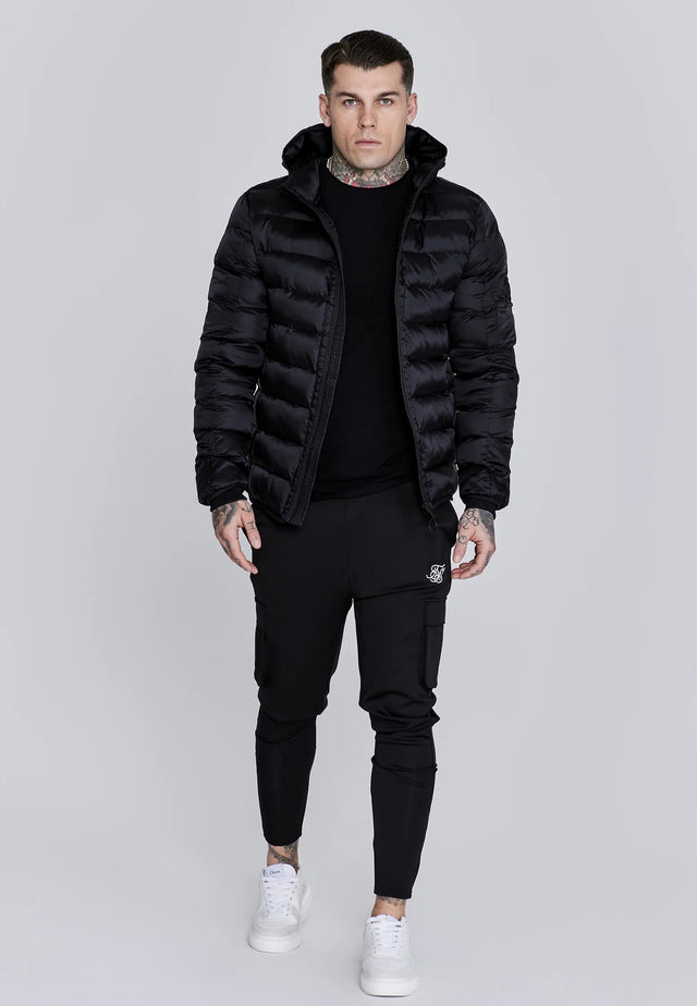 SikSilk - Black Bubble Jacket
