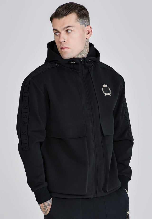 SikSilk - Black Utility Hoodie