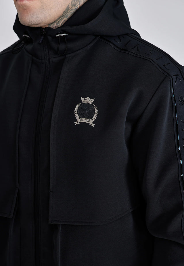 SikSilk - Black Utility Hoodie