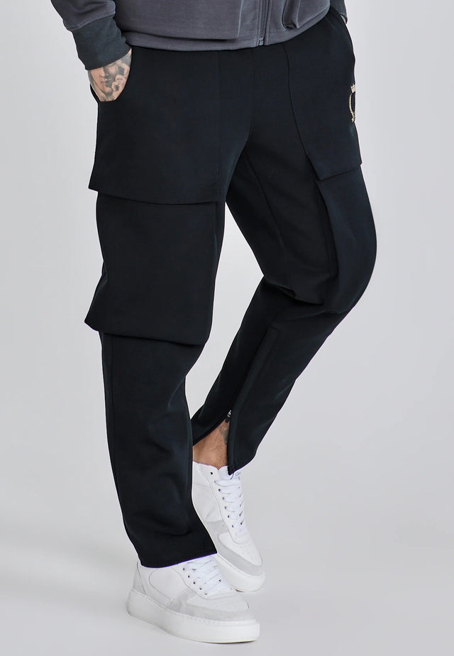 SikSilk - Black Utility Pants