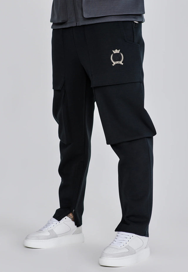SikSilk - Black Utility Pants