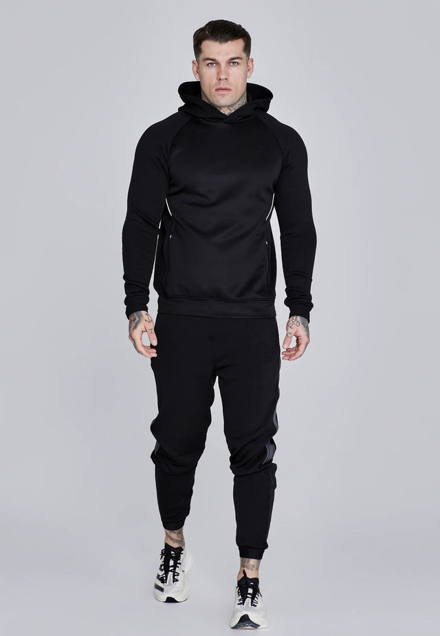 SikSilk - Black Muscle Fit Joggers