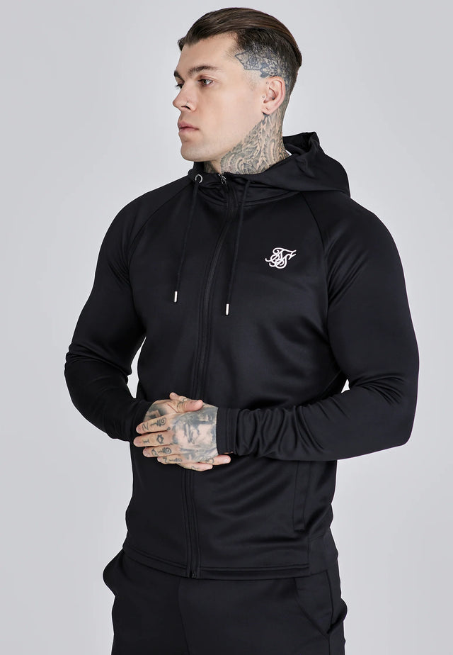 SikSilk - Black Hoodie and Joggers Set