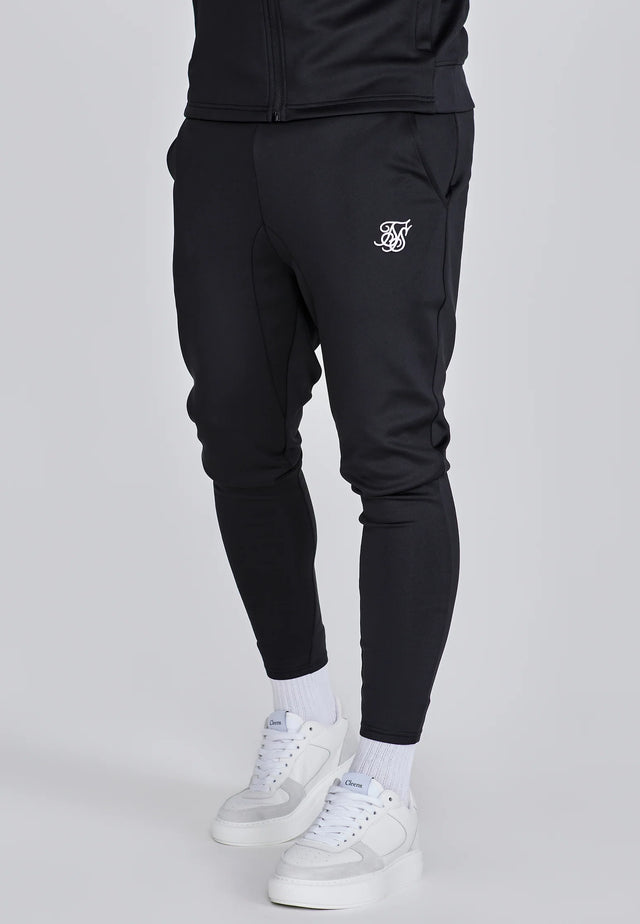 SikSilk - Black Hoodie and Joggers Set