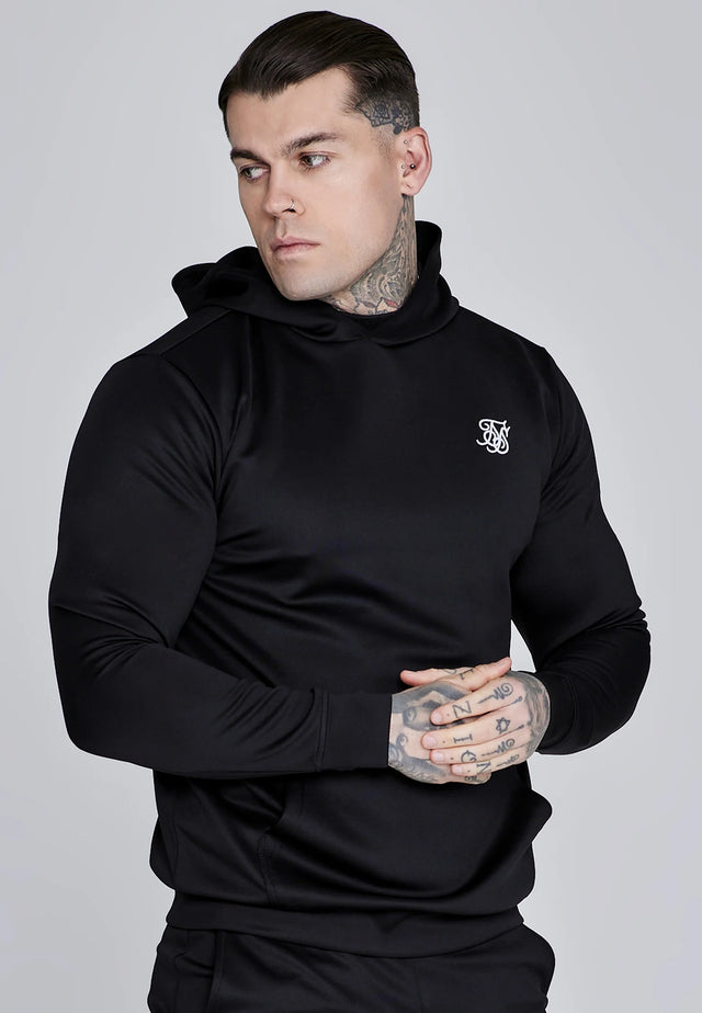 SikSilk - Black Essentials Poly Hoodie