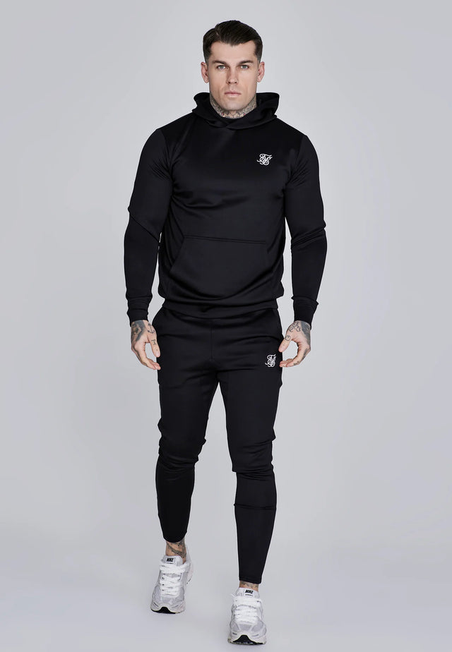 SikSilk - Black Essentials Poly Hoodie