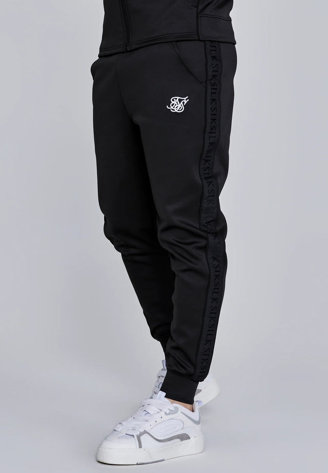 SikSilk - Black Hoodie and Joggers Set