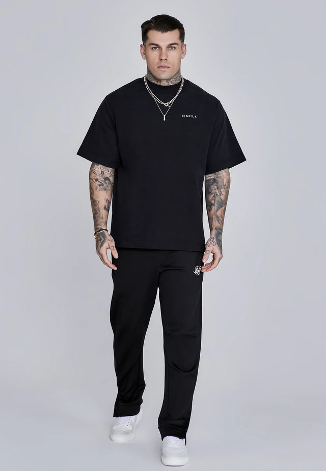 SikSilk - Black Essentials Poly Joggers