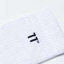 11 Degrees - Core Logo Crew Socks 3Darab - White