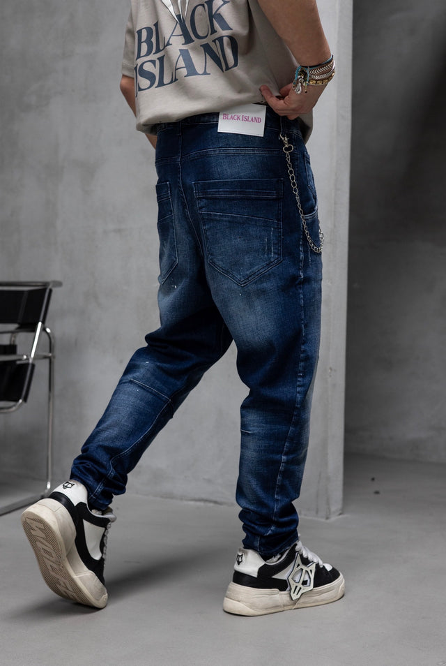 Black Island - Painted Jeans - Blue