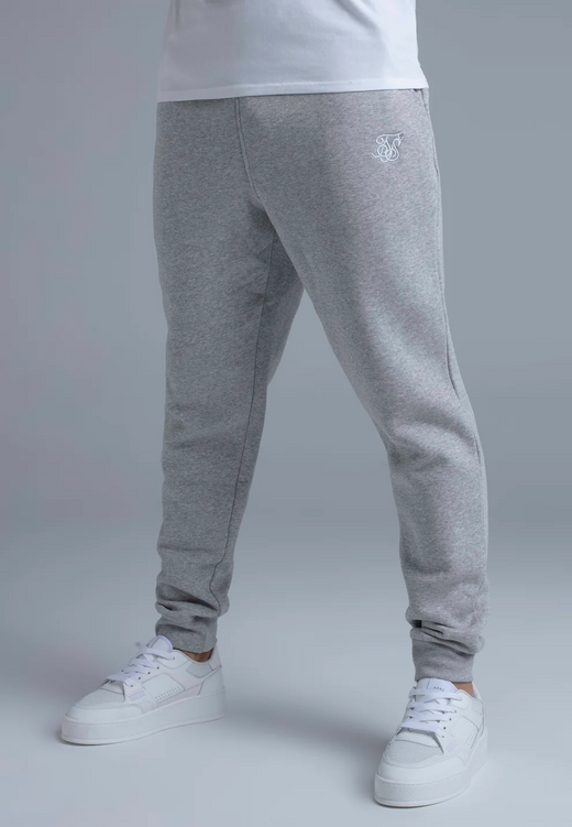 SikSilk - Grey Marl Essentials Joggers