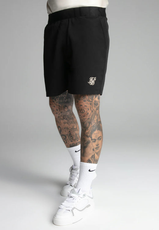 SikSilk - Black Swim Shorts