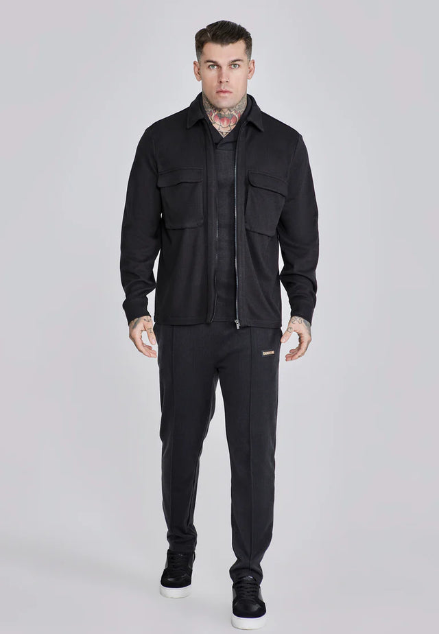 SikSilk - Black Smart Overshirt