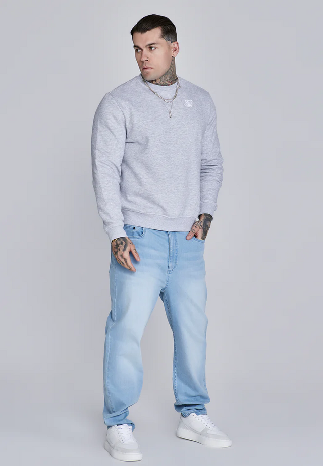 SikSilk - Grey Marl Essentials Sweater