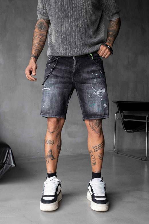 Black Island - Black Denim Shorts