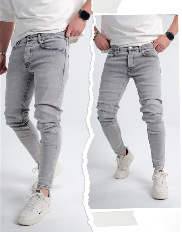 2Y Premium - Grey Slim Fit Jeans