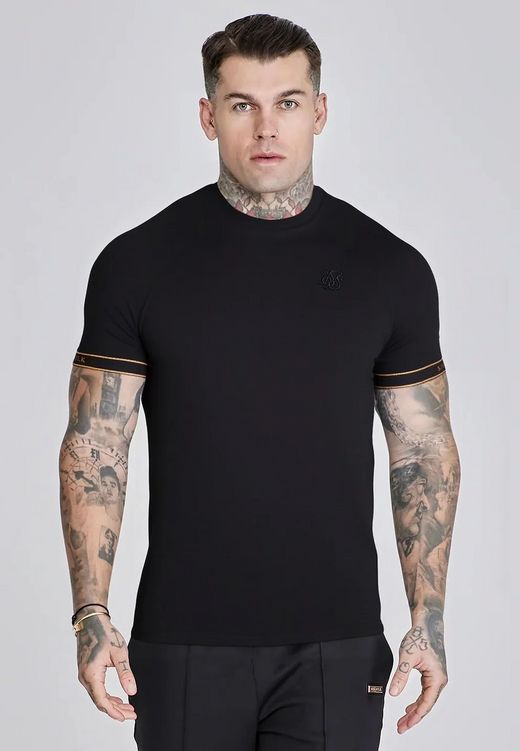 SikSilk - Black&Gold Tech T-Shirt
