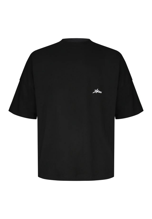 SikSilk - Black Graphic T-Shirt
