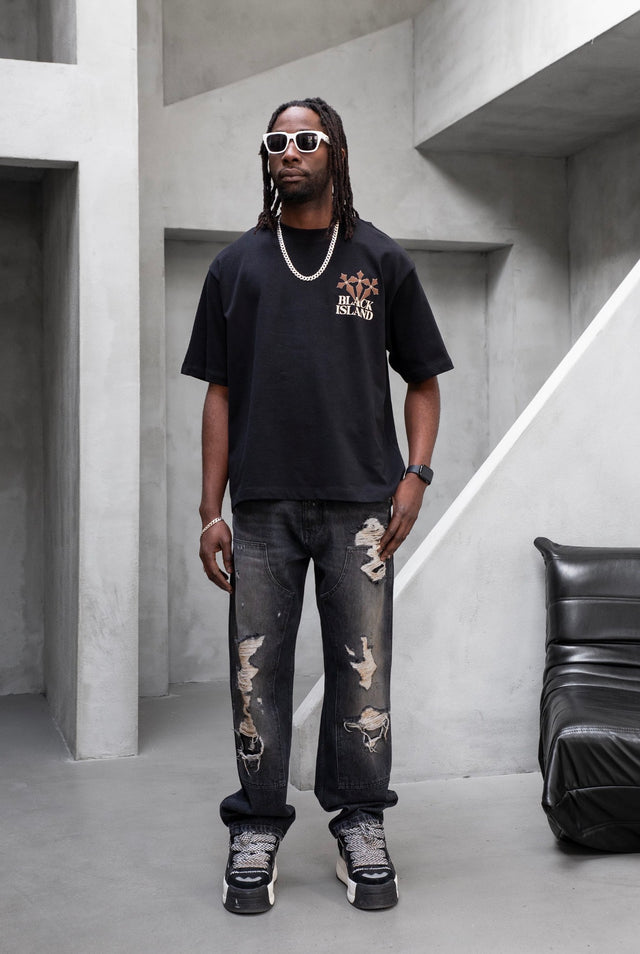 Black Island - Black&Brown T-Shirt