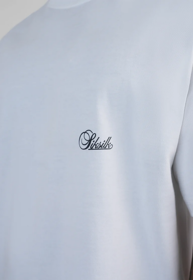 SikSilk - White Oversized T-Shirt