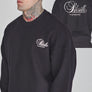 SikSilk - Graphic Sweater - Black