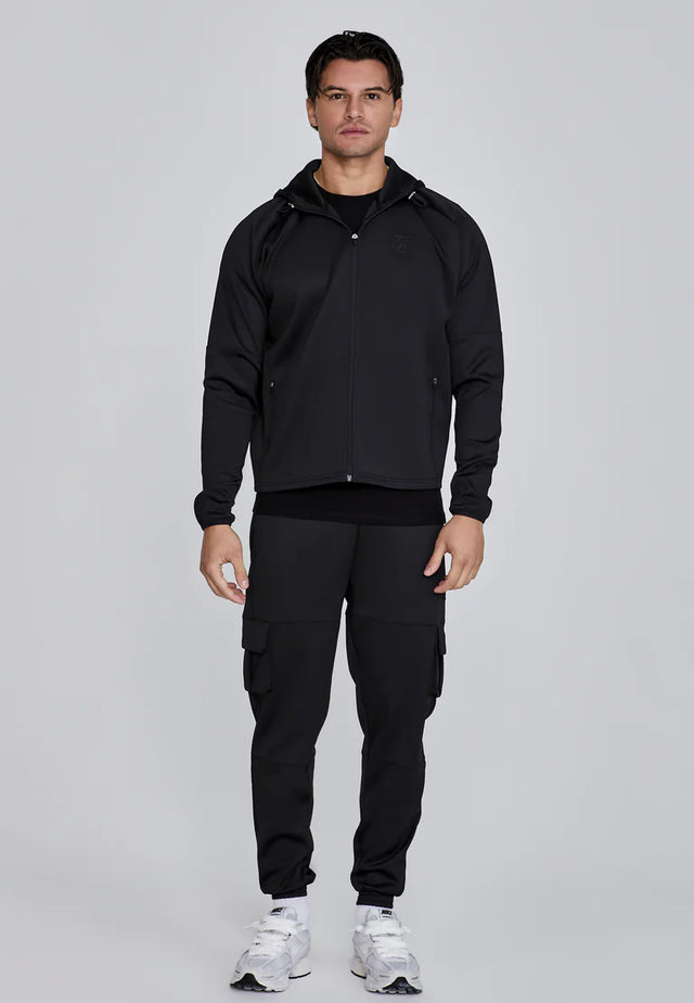 SikSilk - Black Full Zip Hoodie