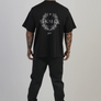 SikSilk - Black Graphic T-Shirt