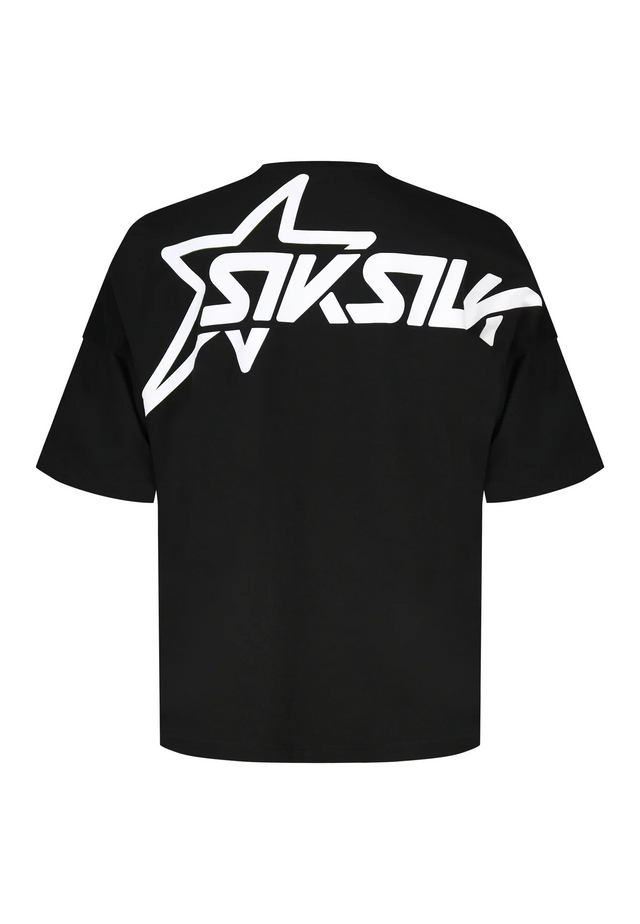 SikSilk - Black Graphic T-Shirt