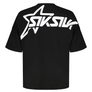 SikSilk - Black Graphic T-Shirt