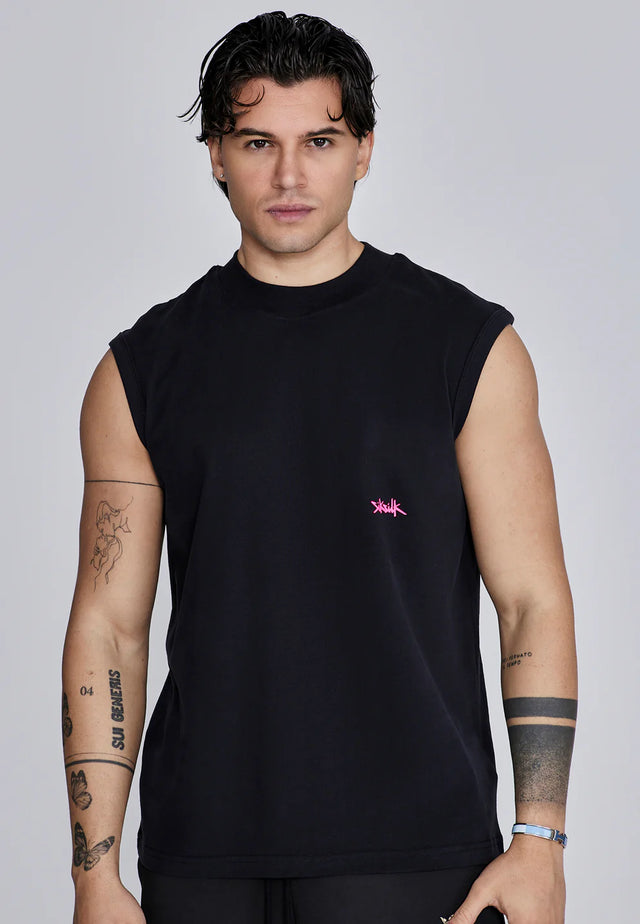SikSilk - Black Pink Vest