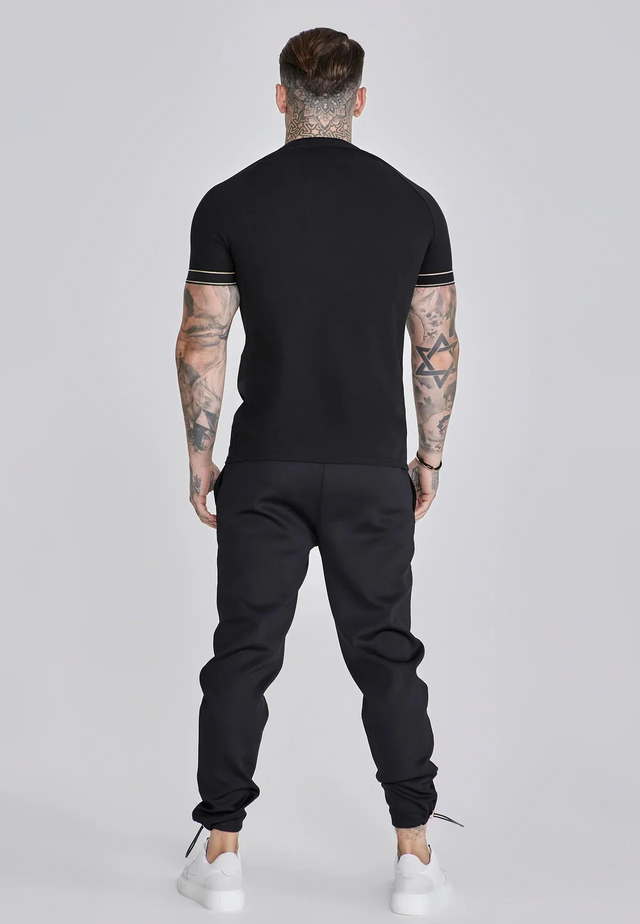 SikSilk - Black&Gold Tech T-Shirt