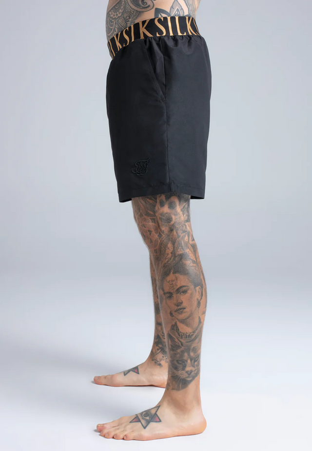 SikSilk - Black Swim Shorts