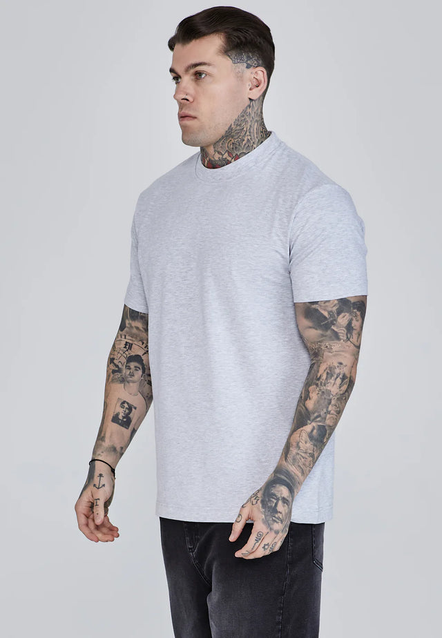 SikSilk - Brown Ecru Grey Marl 3 darab T-Shirts