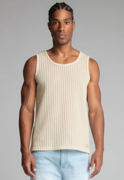 SikSilk - Ecru Textured Vest