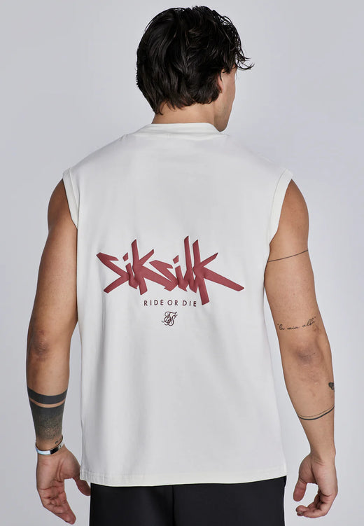 SikSilk - Ecru Red Vest
