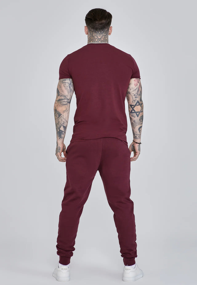 SikSilk - Burgundy Essentials Joggers