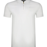 SikSilk - White Zip Polo T-Shirt
