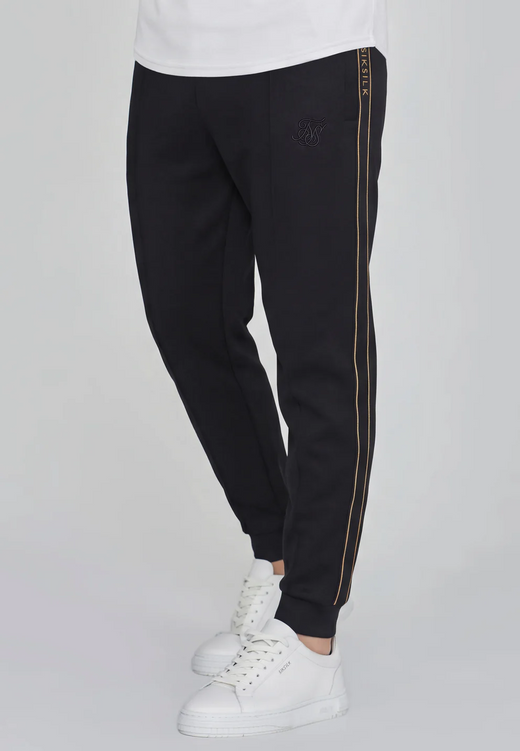 SikSilk - Black Tapered Joggers