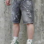 2Y Premium - Grey Painted Shorts