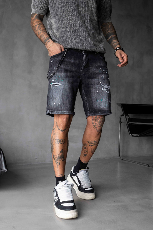 Black Island - Black Denim Shorts
