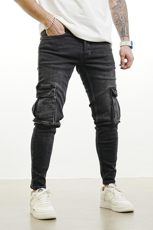 2Y Premium - Cargo Jeans - Black