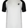 SikSilk - White and Black Raglan T-Shirt