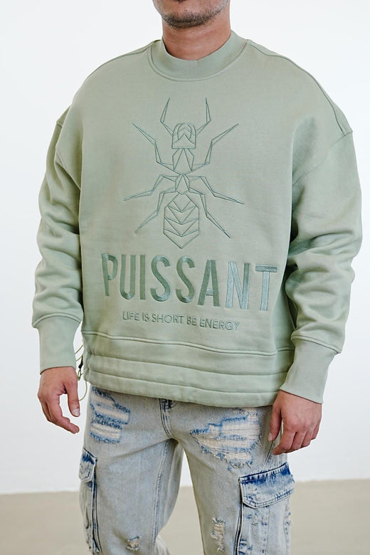 2Y Premium - Puissant Pulover - Light Green